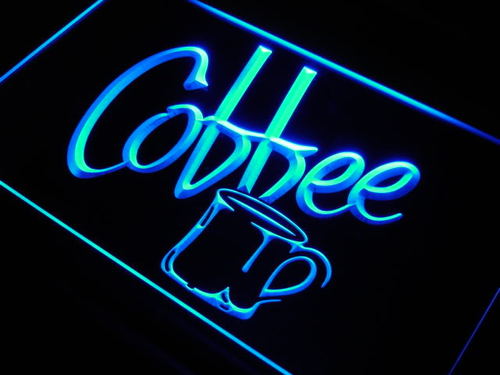 Coffee Cup Shop Cafe Display Neon Light Sign